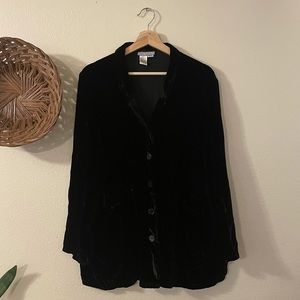 Ulla Popken Crinkle Velvet Jacket